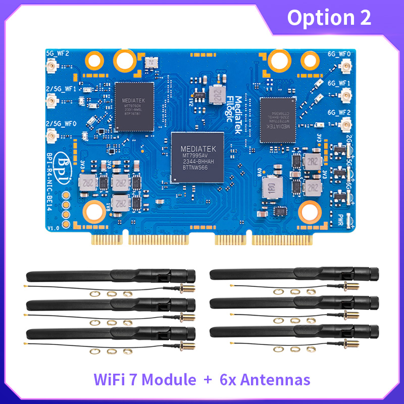 BPI-R4-NIC-BE14 WiFi 7 โมดูล M - Bananapi Bpi R4 Wifi 7 บทวิจารณ์และราคา
